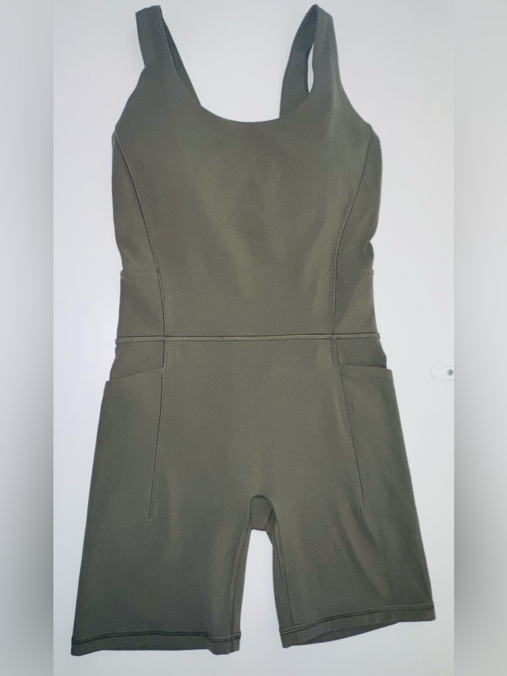 Athleta New With Tags Olive Salutation Bike Suit